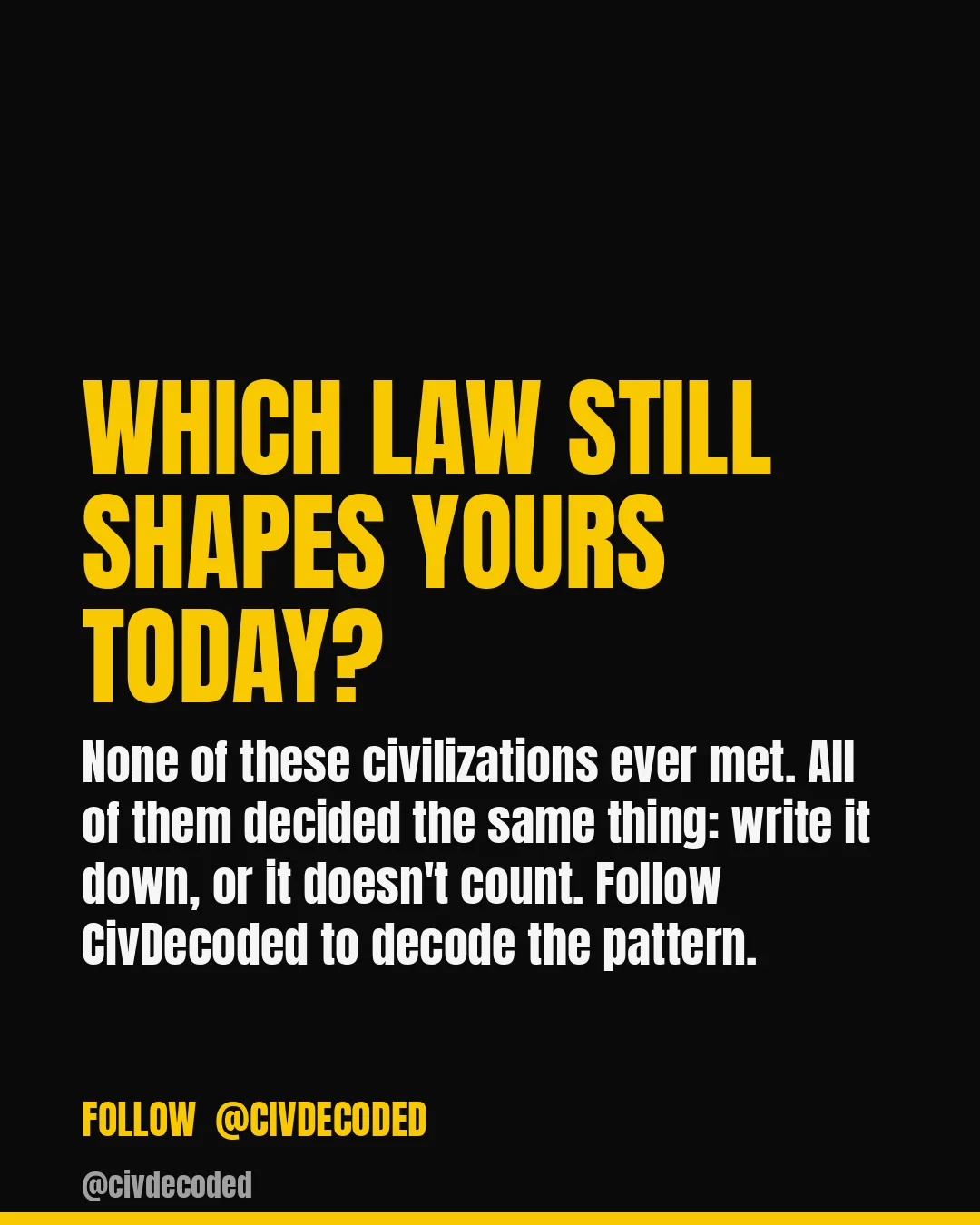 Follow CivDecoded for more history, decoded through data.