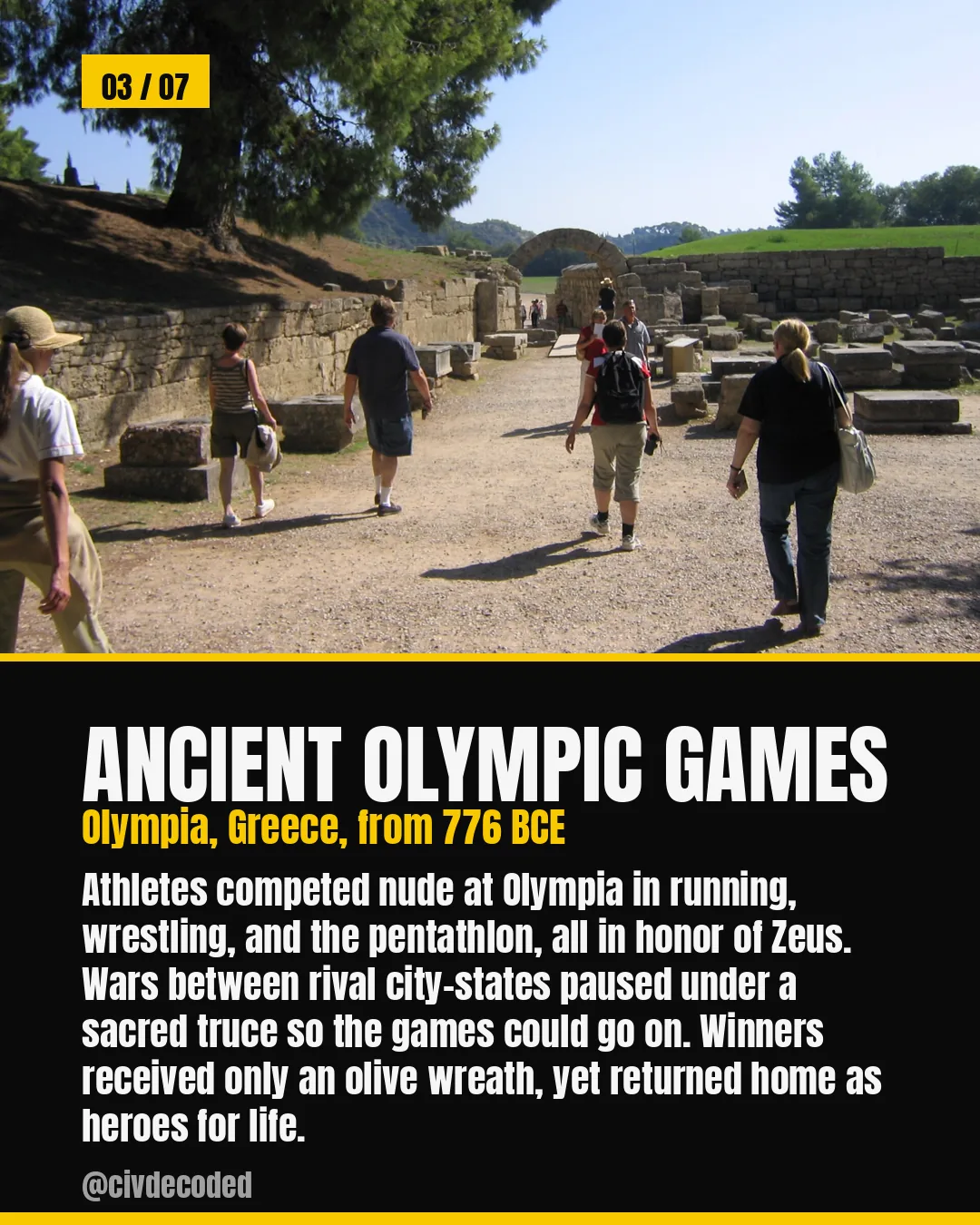 The ancient Olympic Games
