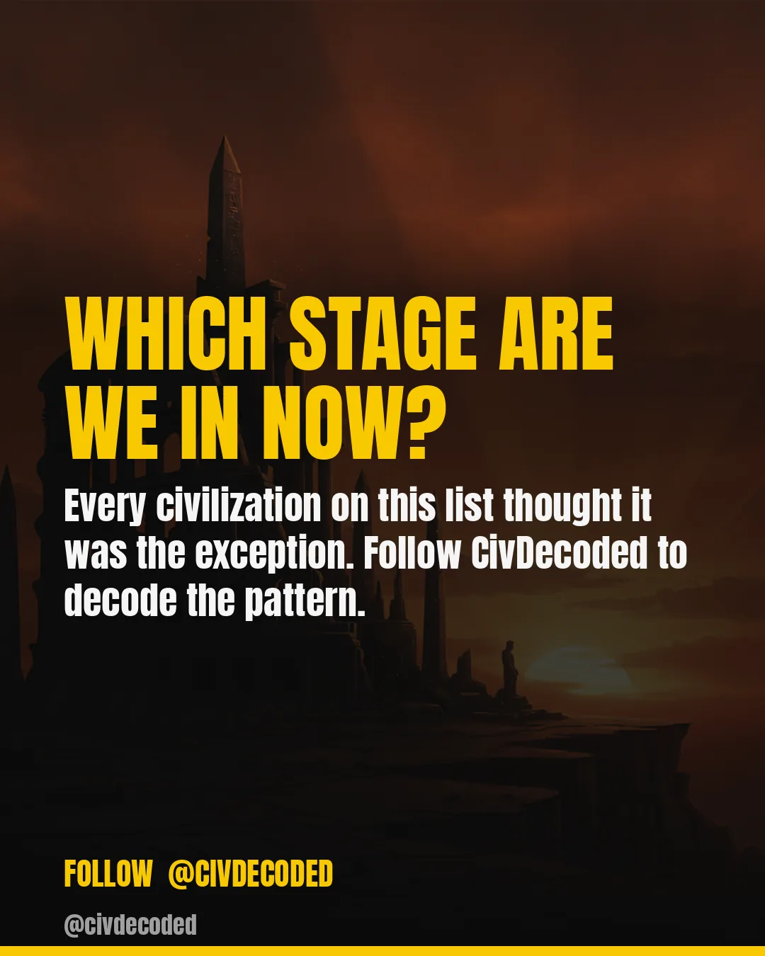 Follow CivDecoded for more history, decoded through data.