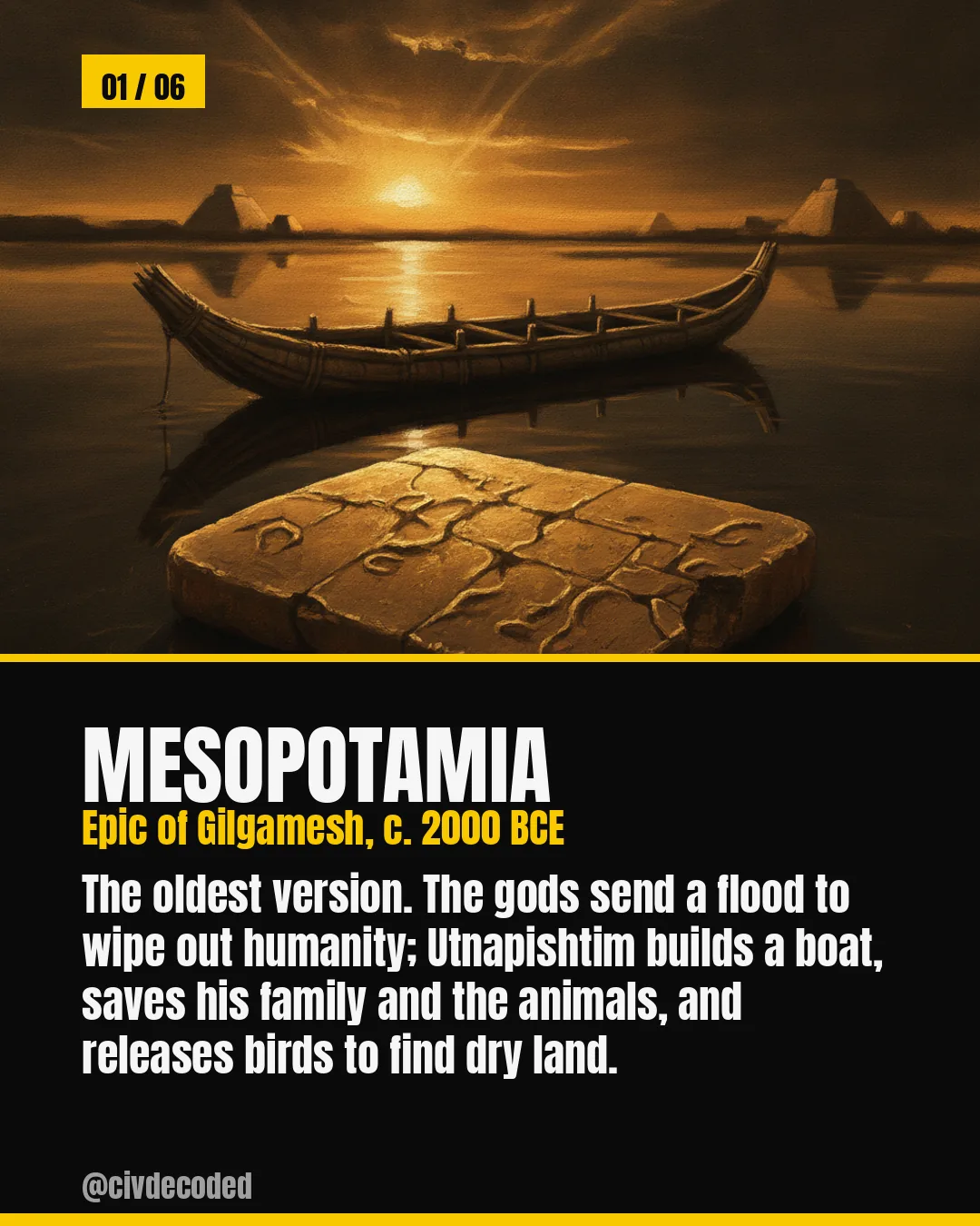 Mesopotamia's flood myth — the Epic of Gilgamesh