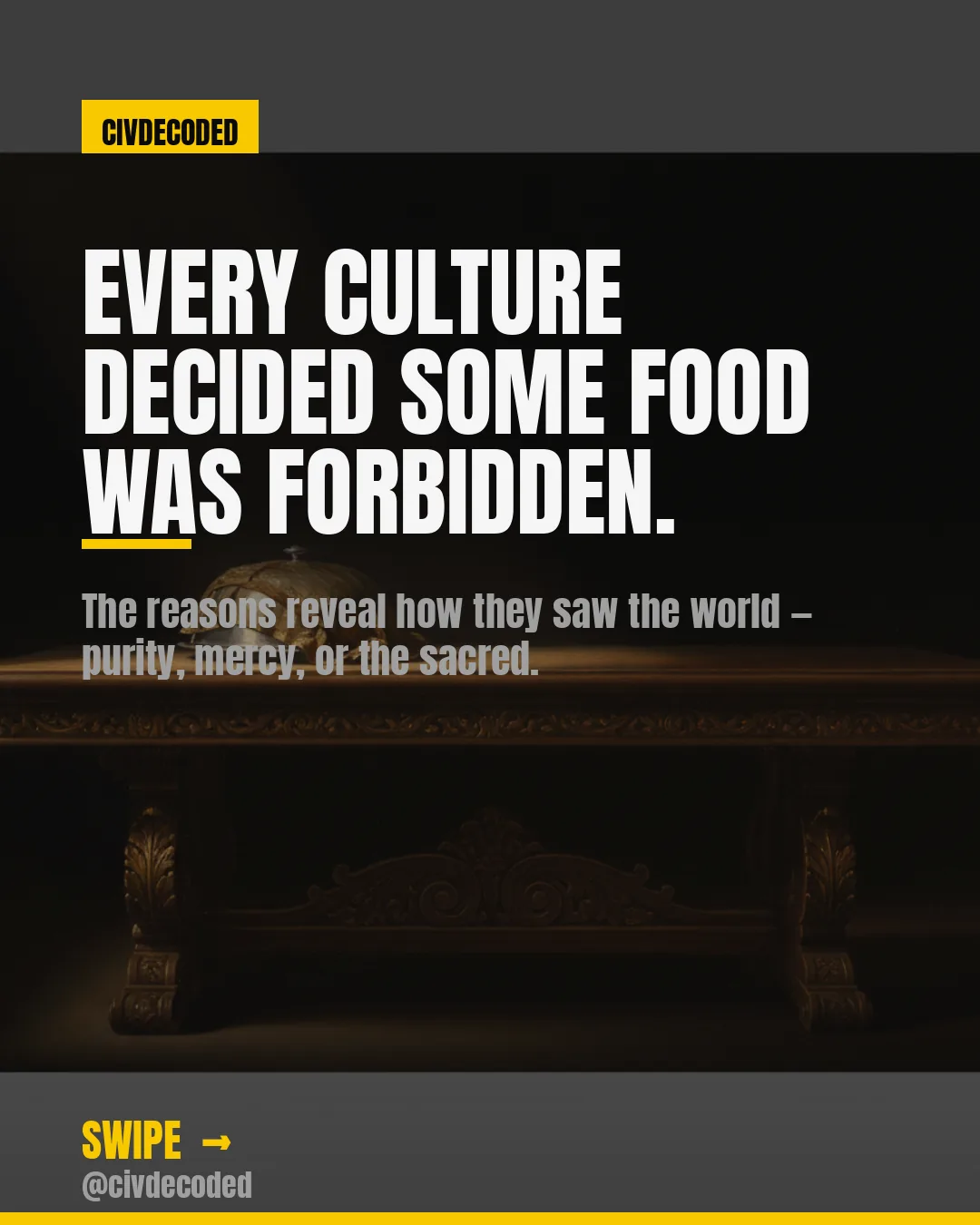 Every culture drew a line on the plate: this, you do not eat.