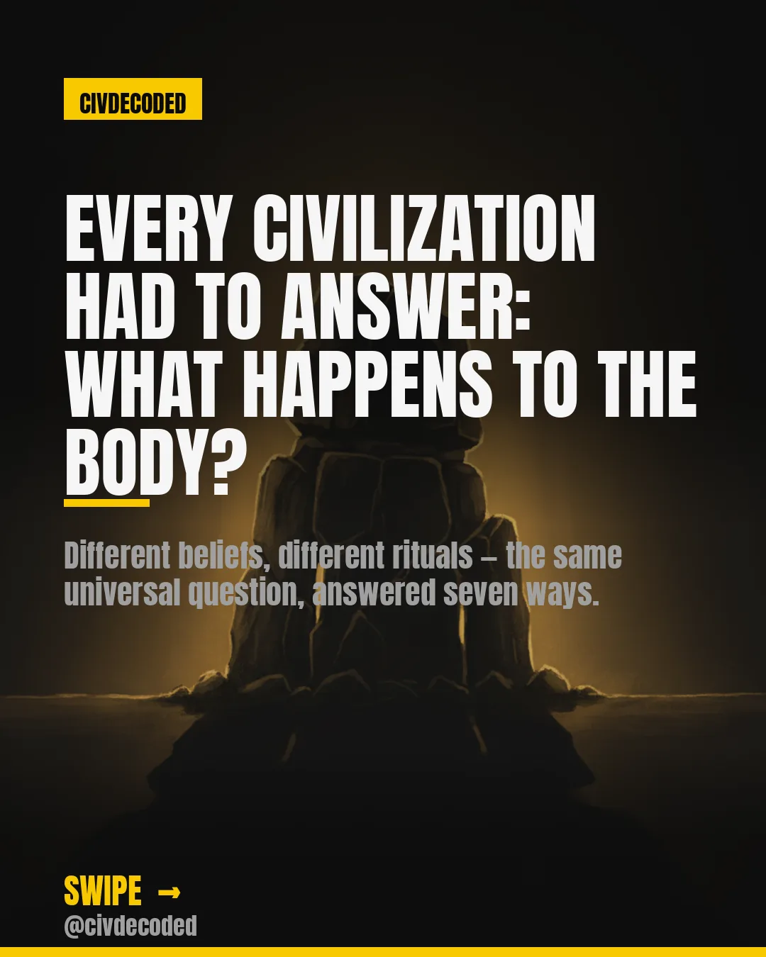 Every civilization had to answer the same question: what do we do when someone leaves?