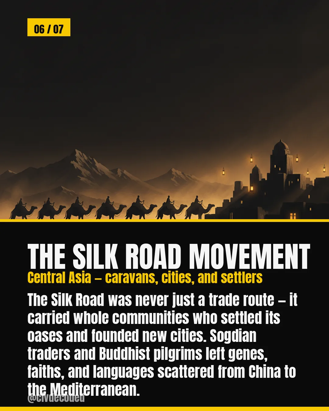 Movement along the Silk Road