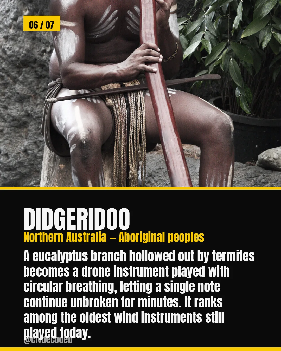 The didgeridoo — possibly the oldest wind instrument on Earth