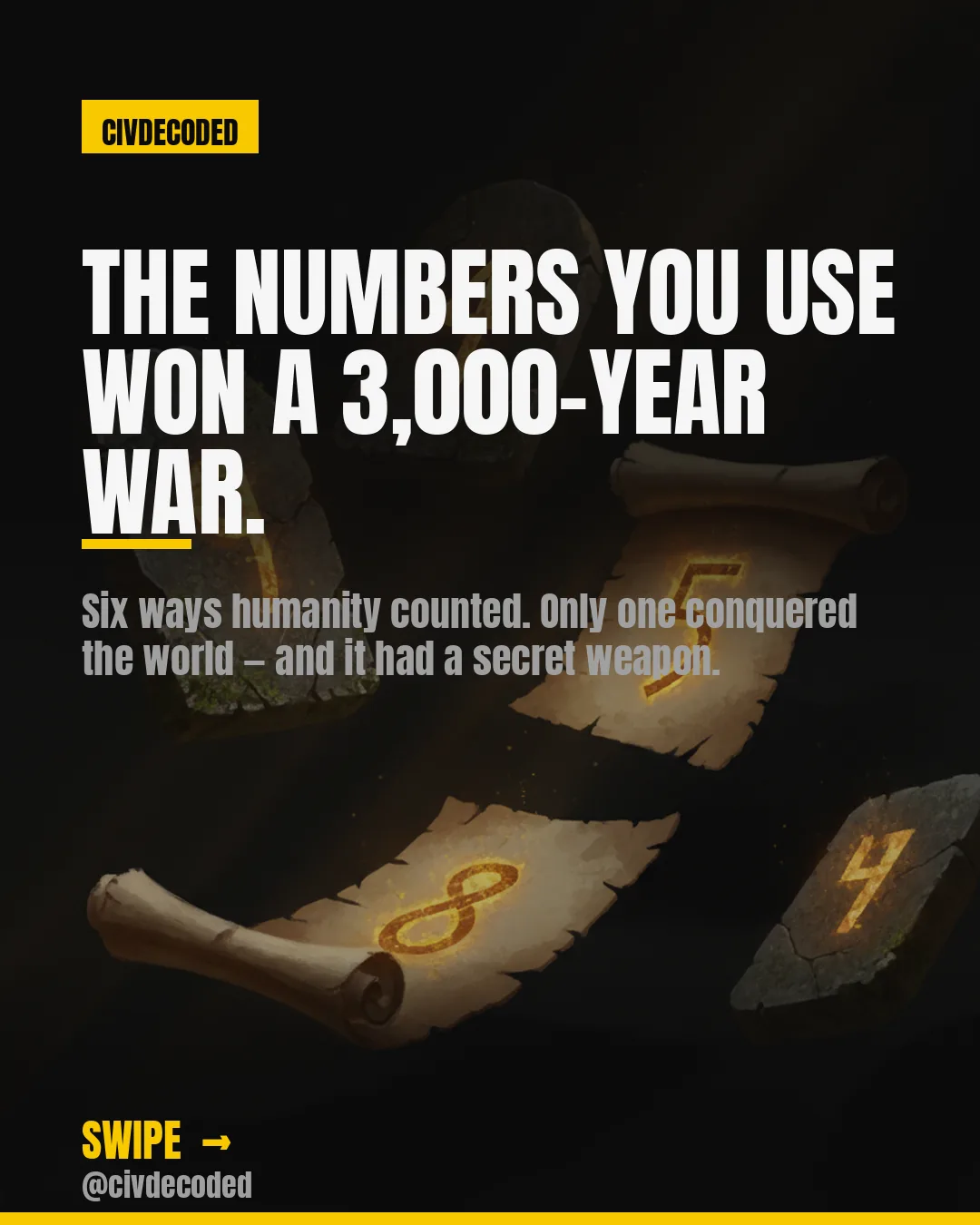 The numbers on your screen won a 3,000-year war.