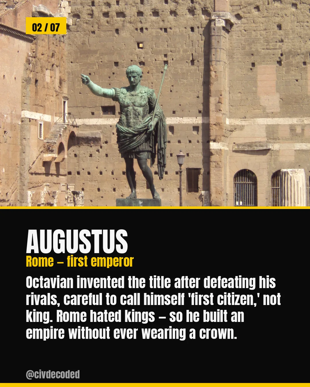 Augustus — Rome's imperial title