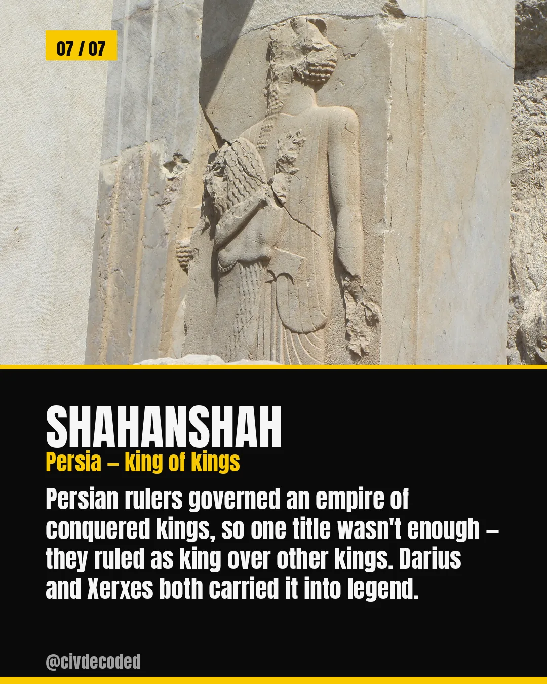 Shahanshah — Persia's "King of Kings"