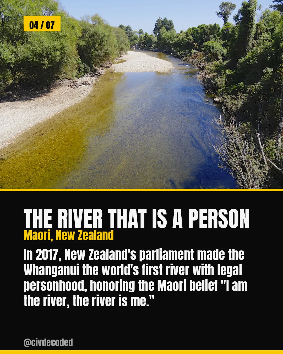 The River That Is a Person — New Zealand's Whanganui River, the first in the world granted legal personhood, 2017