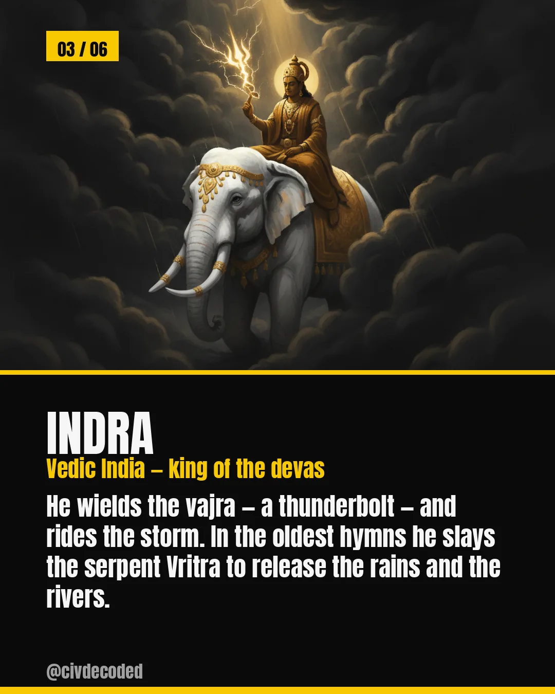 Indra — Vedic thunder god