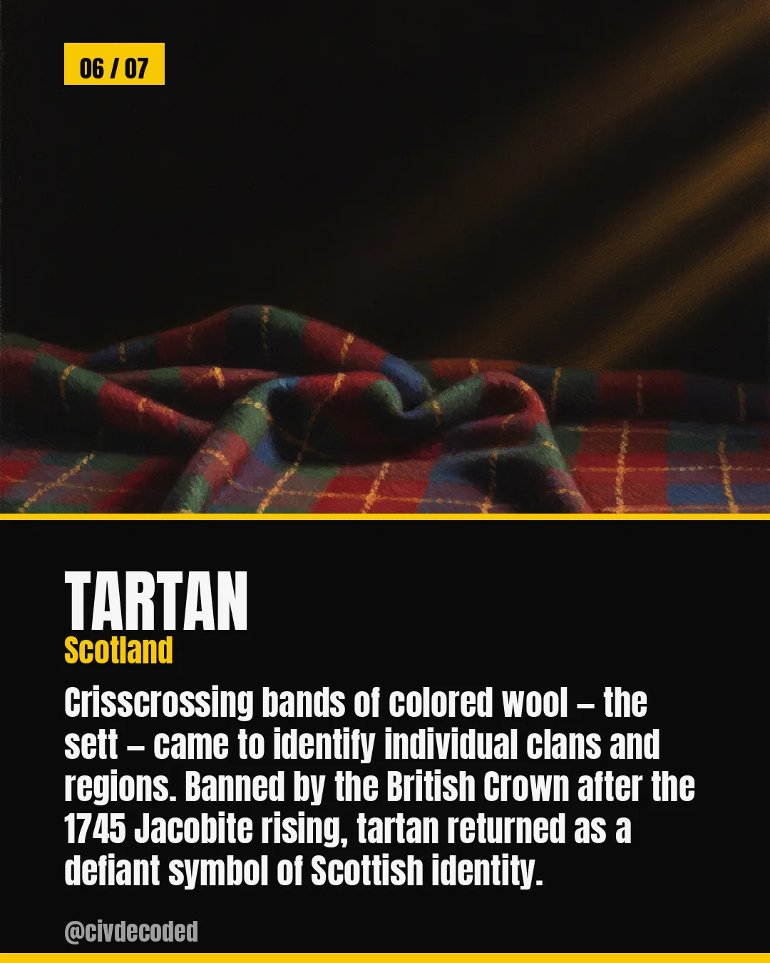 Tartan — once banned by the British Crown