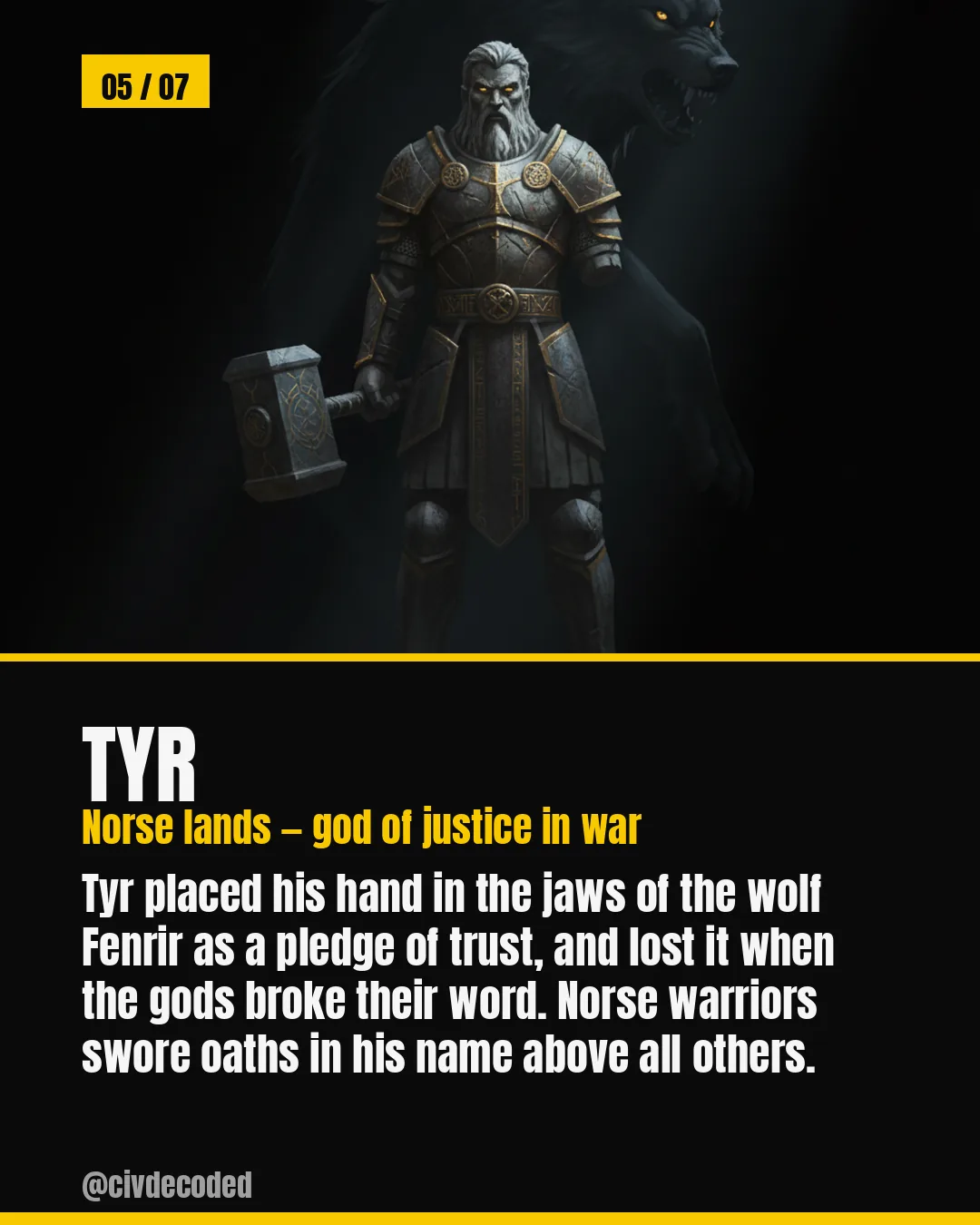 Tyr — Norse war god