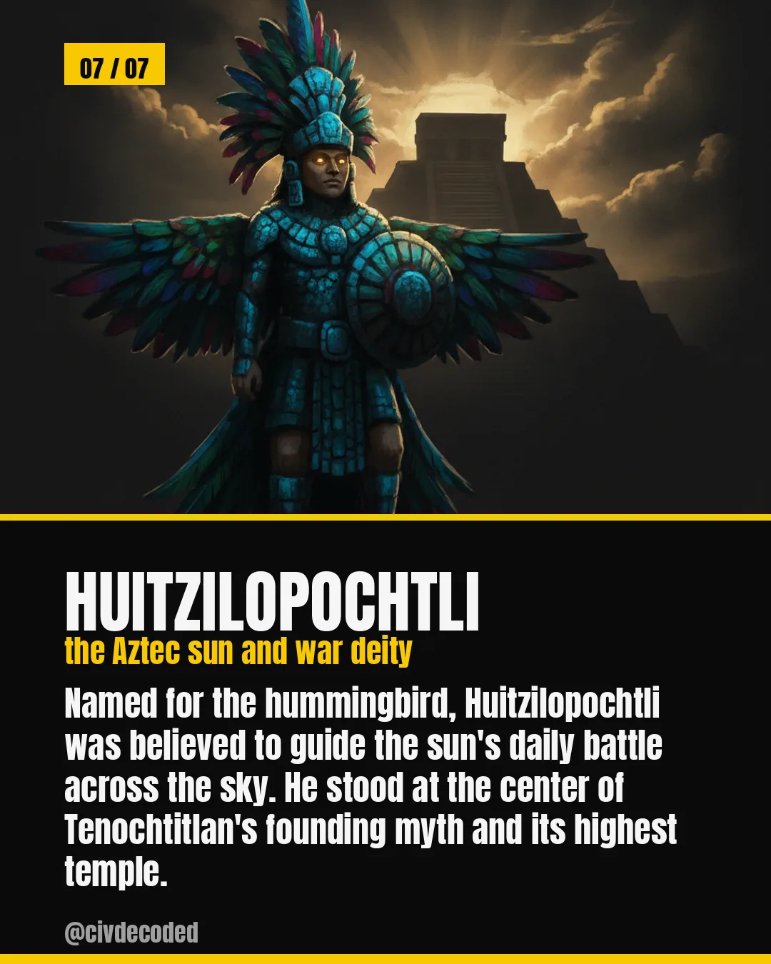Huitzilopochtli — Aztec war god