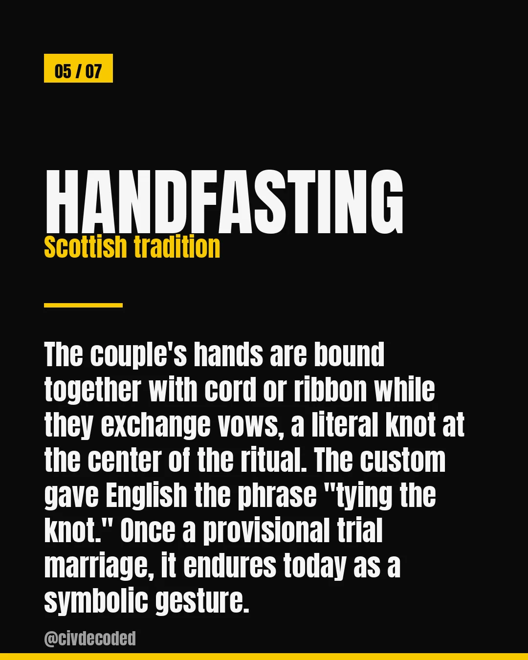 Handfasting — the Scottish origin of the phrase tying the knot