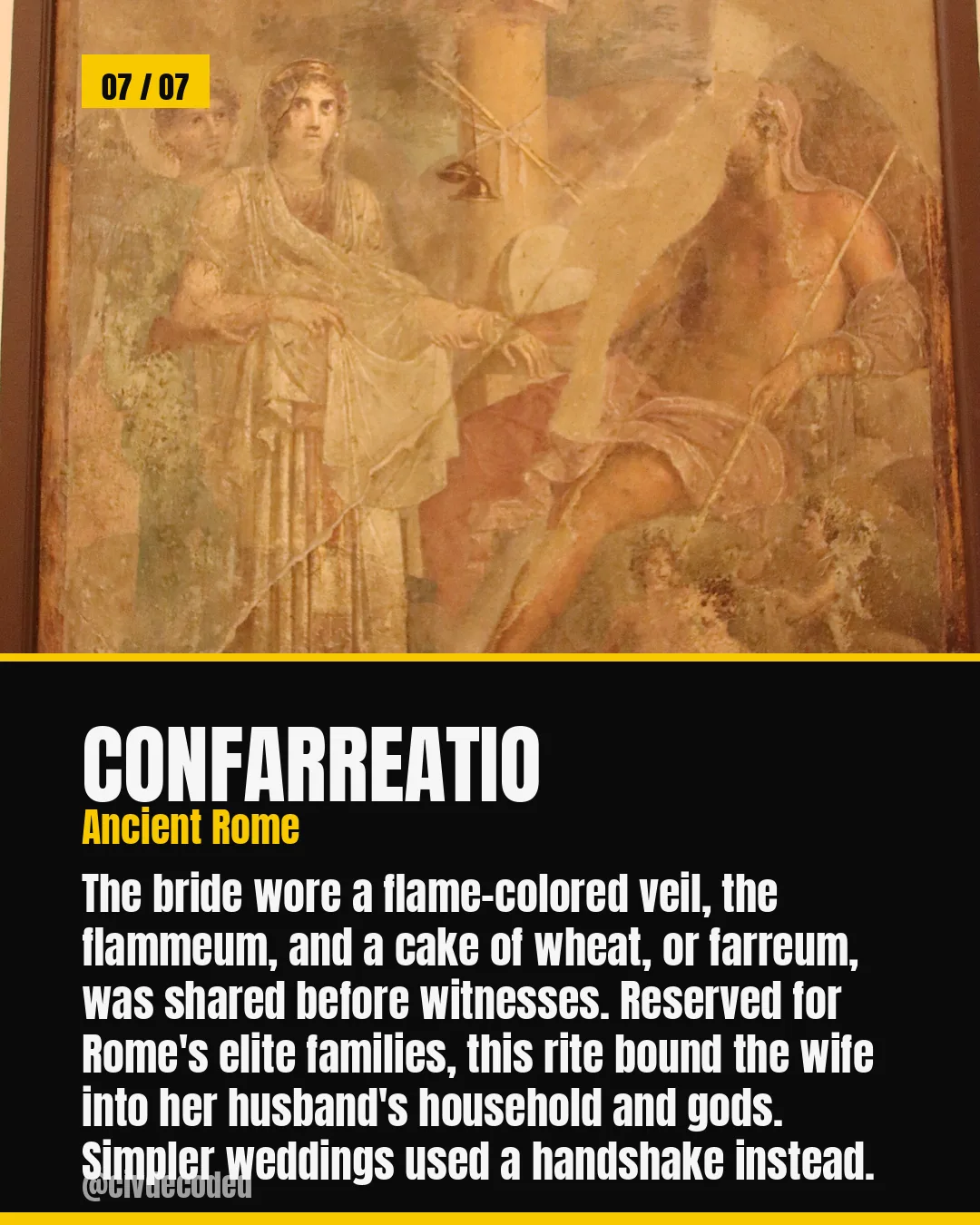 Confarreatio — the ancient Roman wedding rite of Rome's elite families