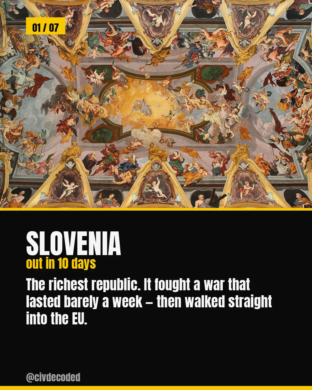 Slovenia — independent after a war that lasted barely 10 days